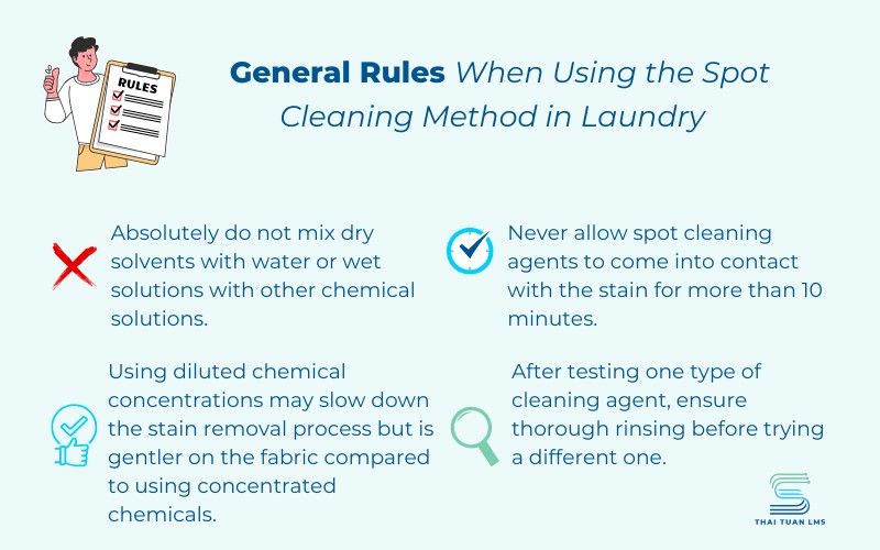 General Rules When Using the Spot Cleaning Method in Laundry 