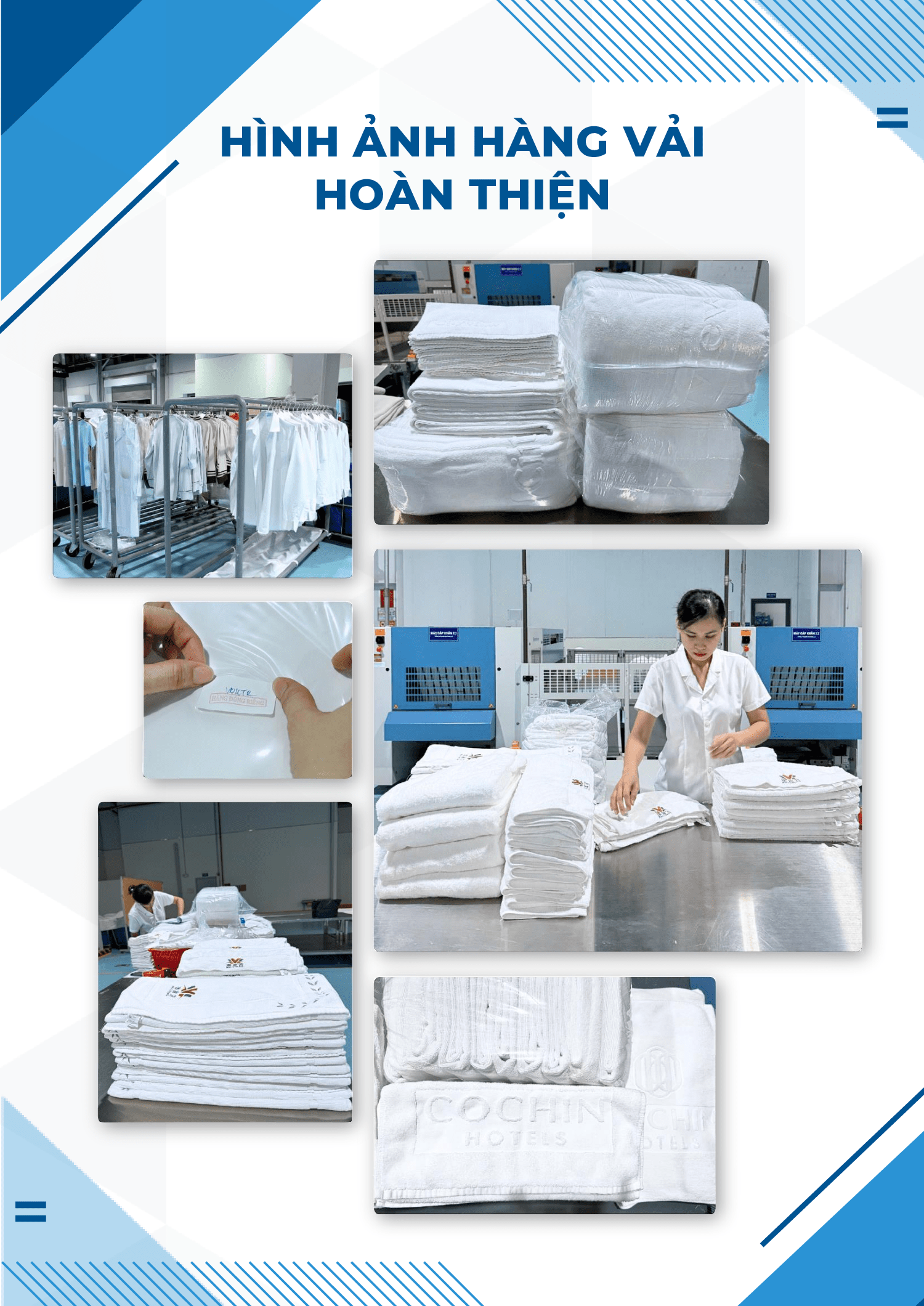 Hàng vải hoàn thiện 