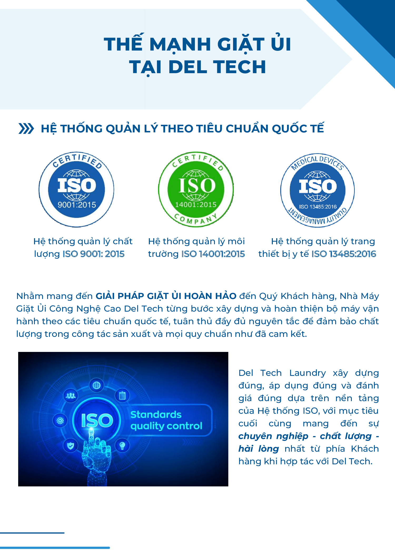 Hệ thống quản lý đạt chuẩn quốc tế
