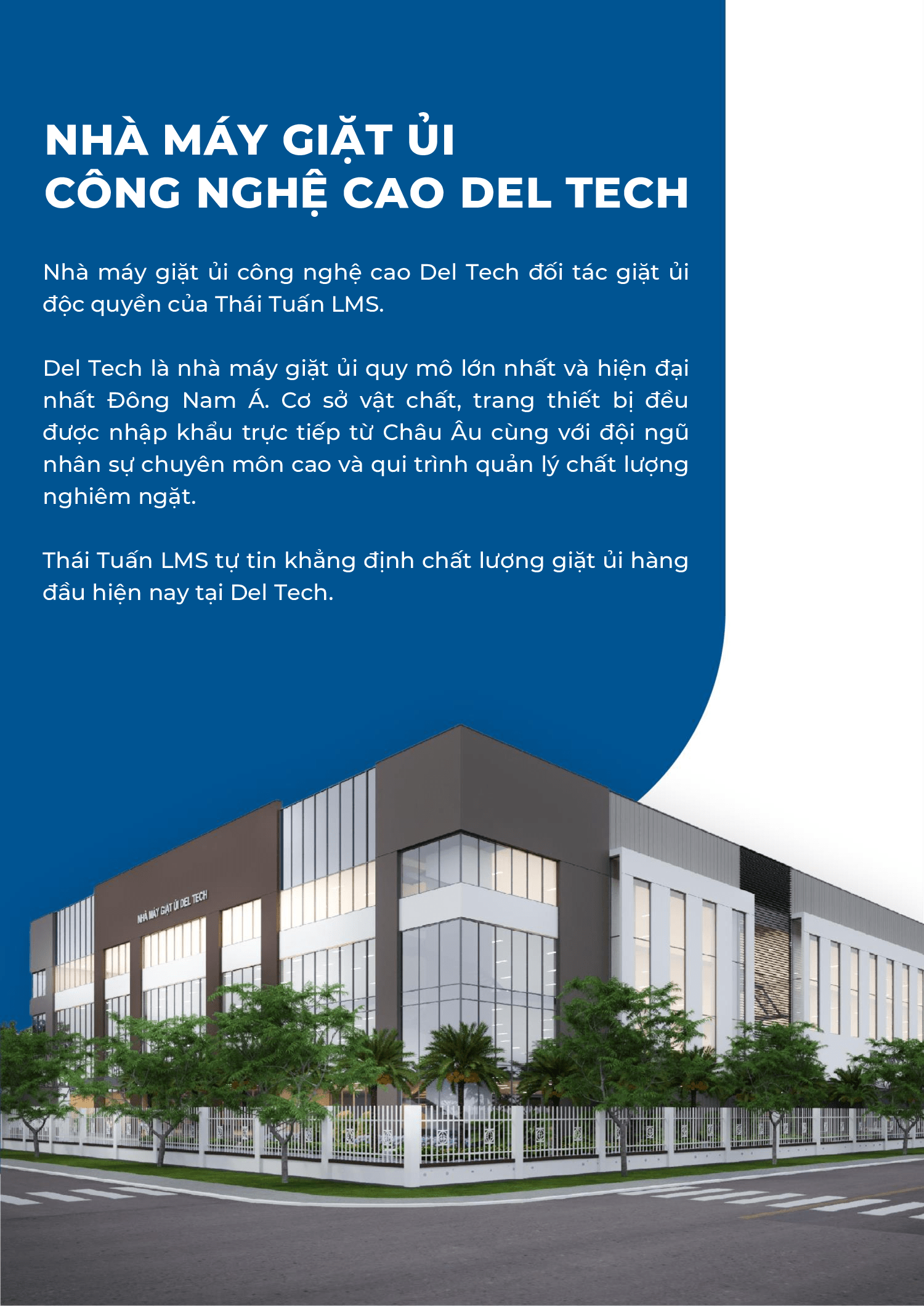 Nhà máy giặt ủi công nghệ cao Del Tech