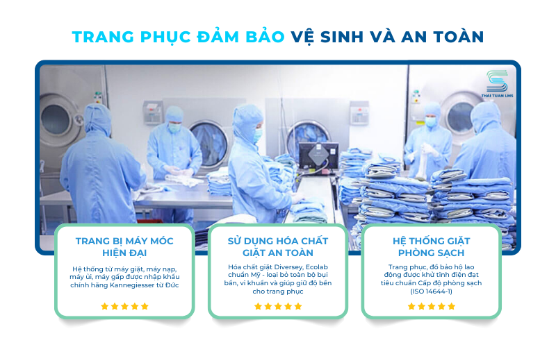 Lợi ích khi giặt phòng sạch tại Thái Tuấn LMS 