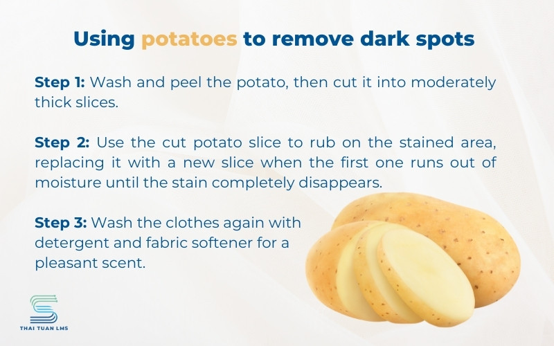 Using potatoes to remove dark spots