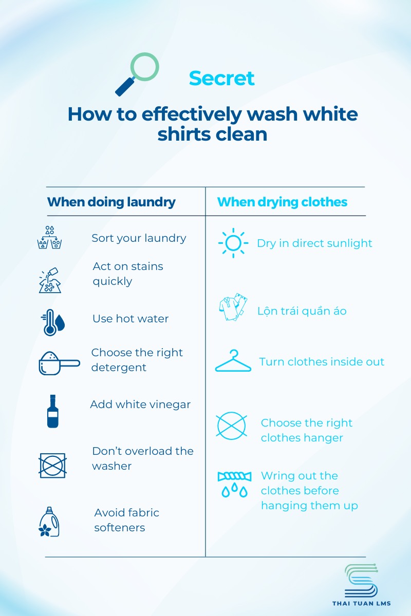 Sharing the secret of how to wash white clothes effectively