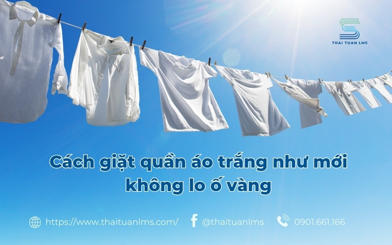 cách giặt quần áo trắng 