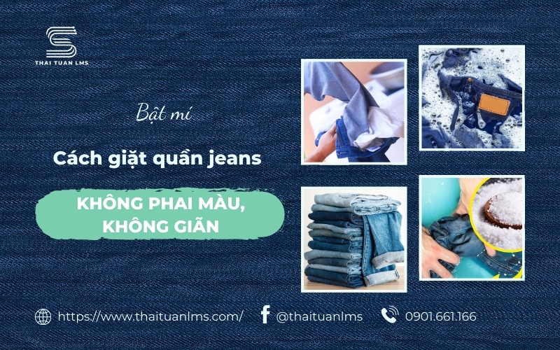 Cách giặt quần jean không bị phai màu