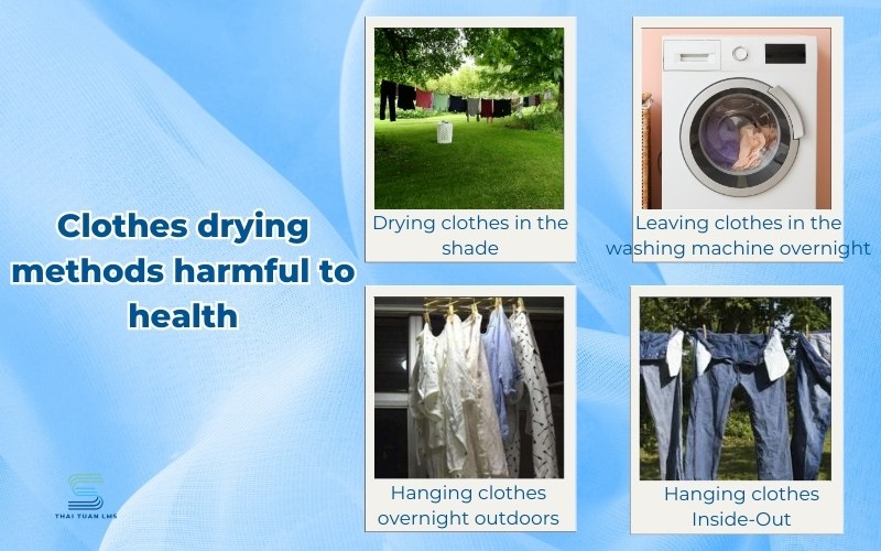 Clothes drying methods harmful to health