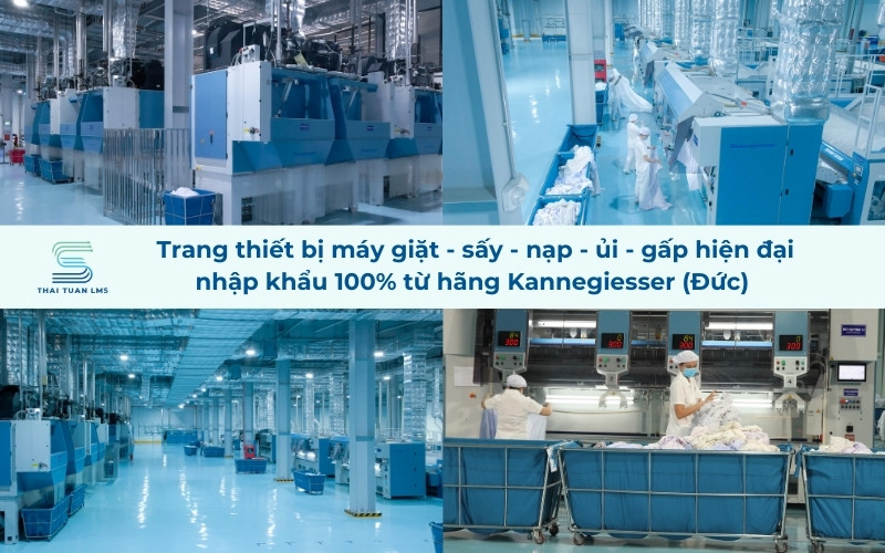 Thái Tuấn LMS có nhà máy giặt ủi hiện đại 