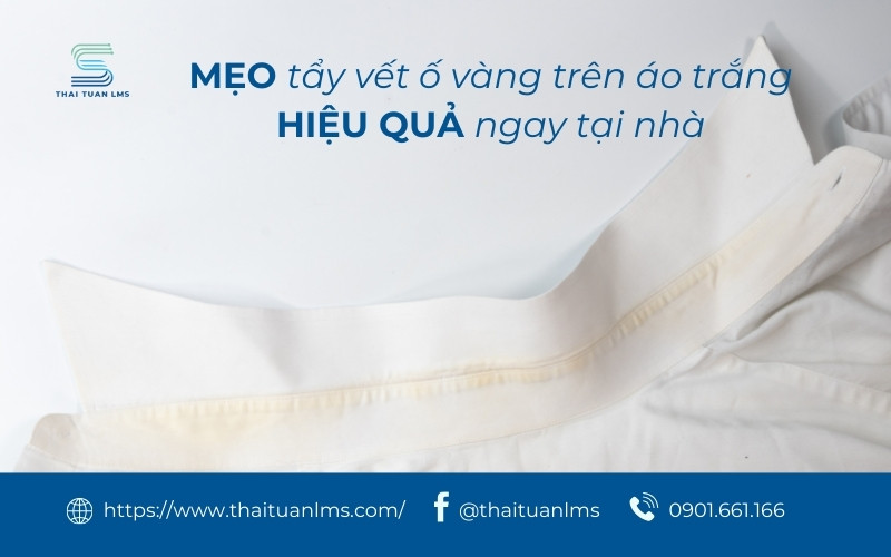 mẹo tẩy vết ố vàng trên áo trắng
