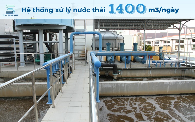 Hệ thống xử lý nước thải 1400m3/ngày