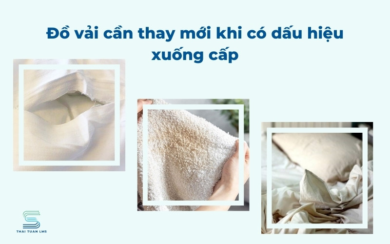 Thay thế đồ vải khách sạn khi xuống cấp 