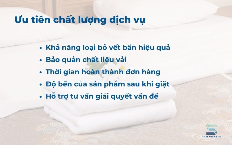 Chất lượng dịch vụ phải đặt lên hàng đầu