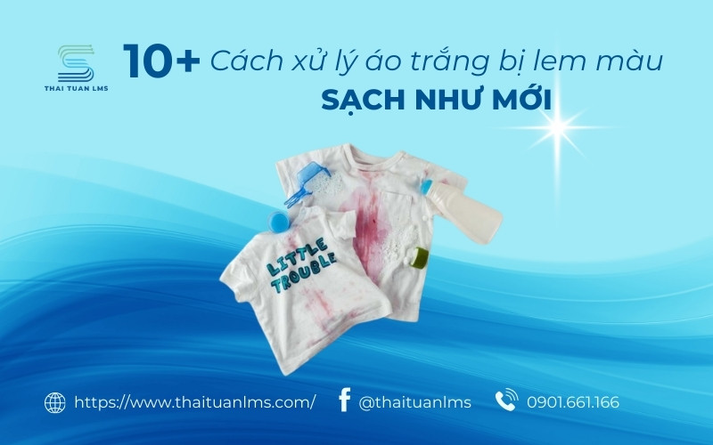 xử lý áo trắng bị lem màu