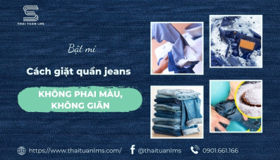 [BẬT MÍ] Cách giặt quần Jean không bị phai màu, không giãn cực đơn giản